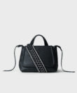 Marquise Strap in Black Grained Leather