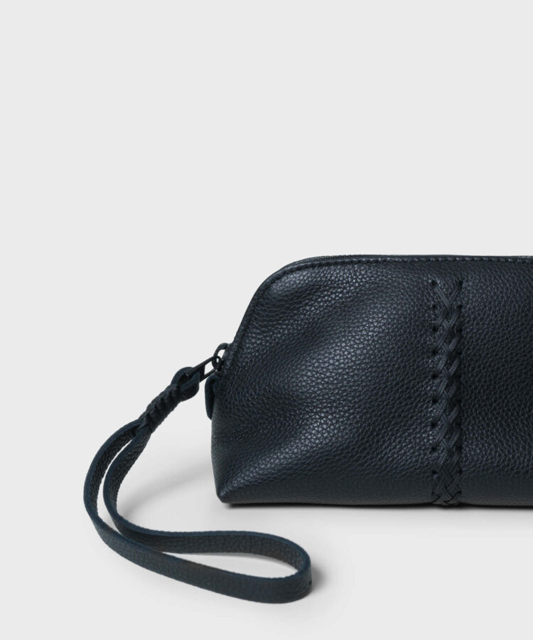 Vanity Case in Black Grained Leather