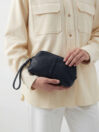 Vanity Case in Black Grained Leather