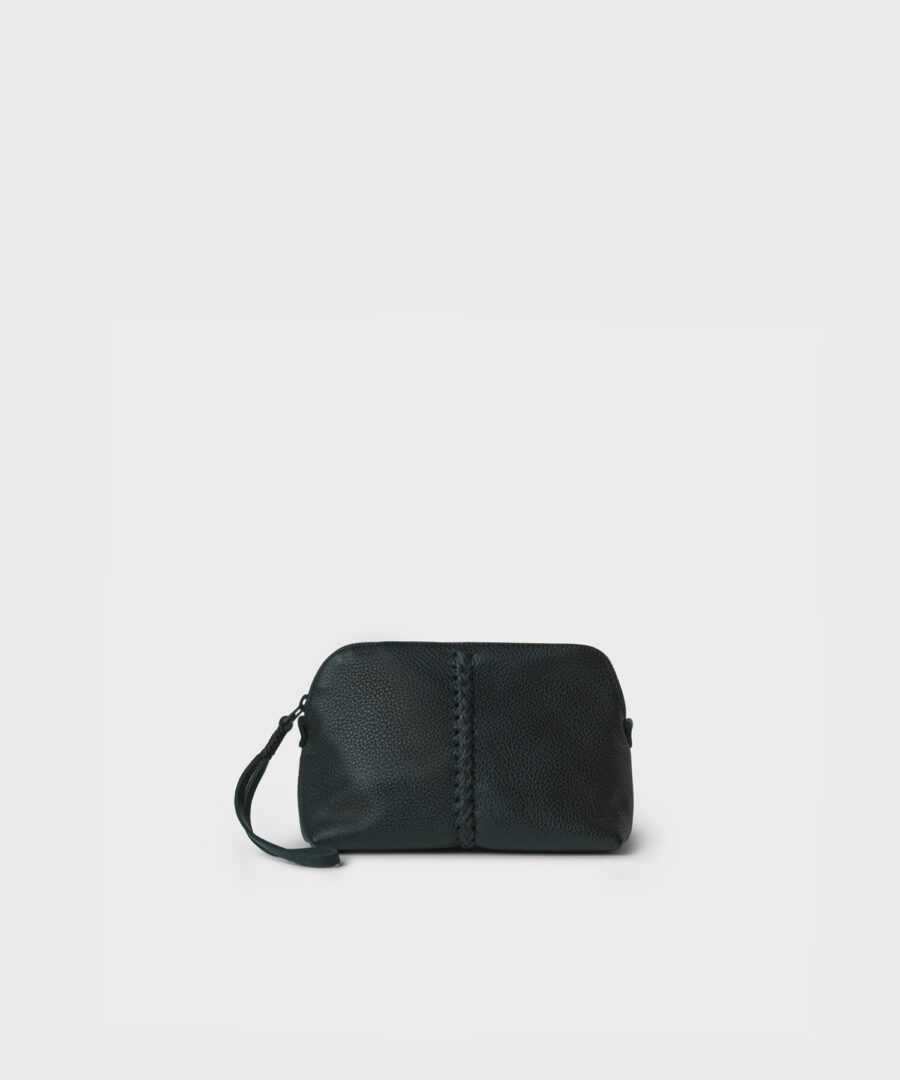 Maxi Vanity Case in Black Grained Leather