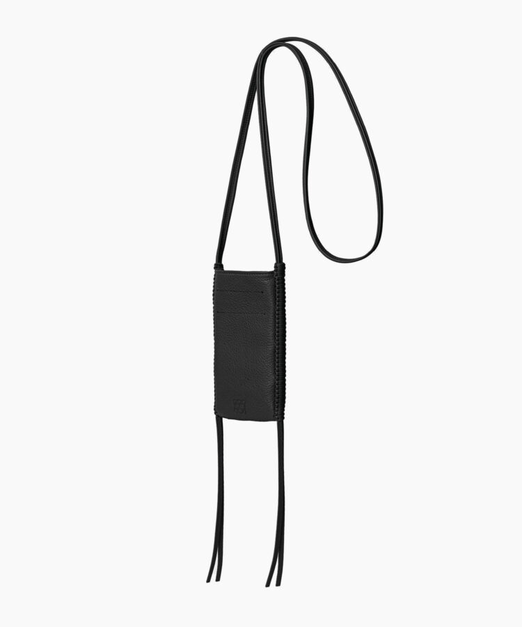Pocket Bag in Black Grained Leather