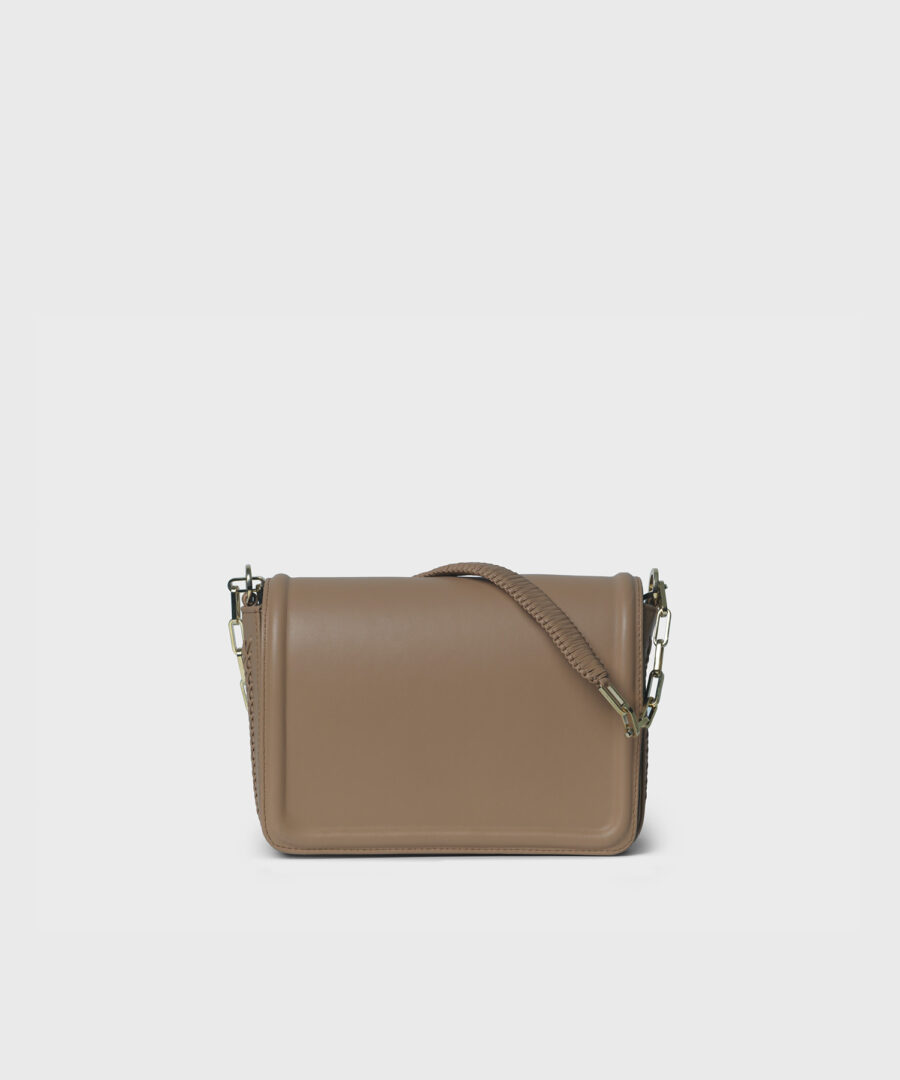 Maxi Box Bag in Mocca Smooth Leather