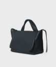 Top Handle Bag in Black Grained Leather