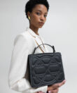 Pandora Bag in Black Smooth Leather