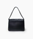 Flap Bag in Black Smooth Leather