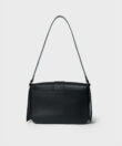 Braided Bag in Black Smooth Leather