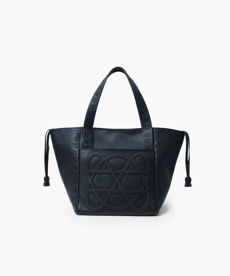 Cleo Bag in Black Grained Leather