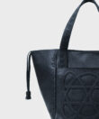 Cleo Bag in Black Grained Leather
