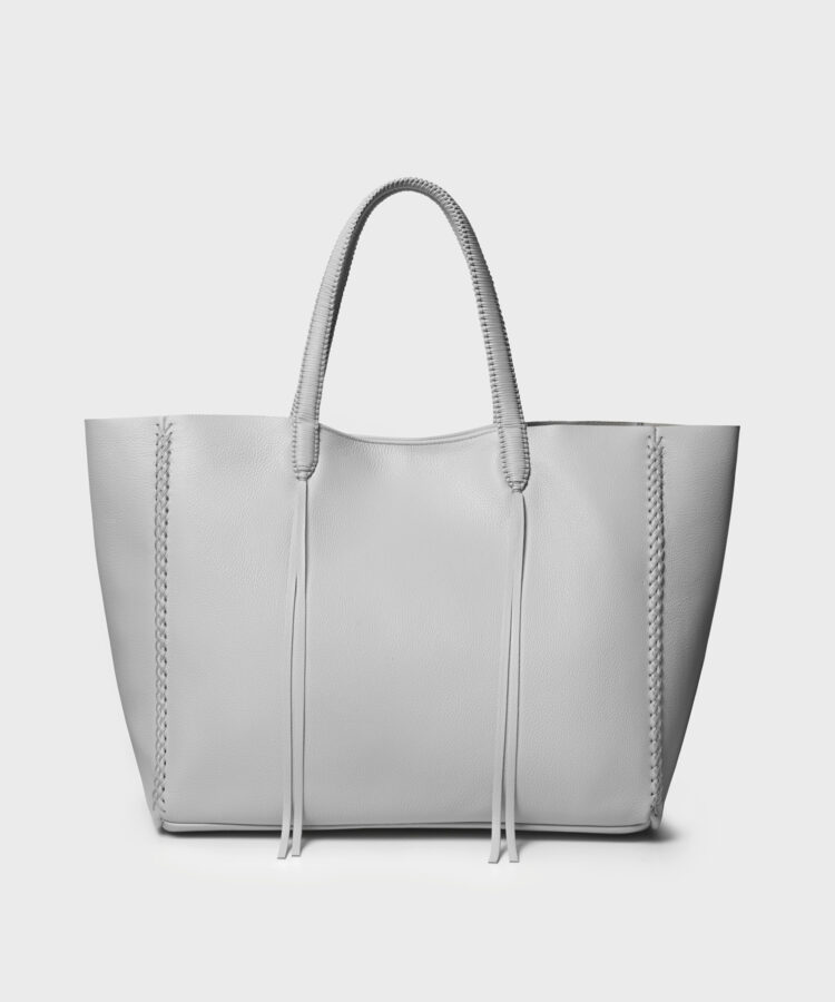 Tote in Stone Grained Leather