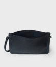 Maxi Pochette in Black Grained Leather