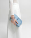 Maxi Vanity Case in Sky Grained Leather