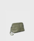 Maxi Vanity Case in Kiwi Grained Leather