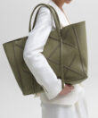 Cross Tote in Kiwi Grained Leather