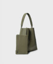 Slim M Tote in Kiwi Grained Leather