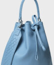 Bucket Bag in Sky Grained Leather