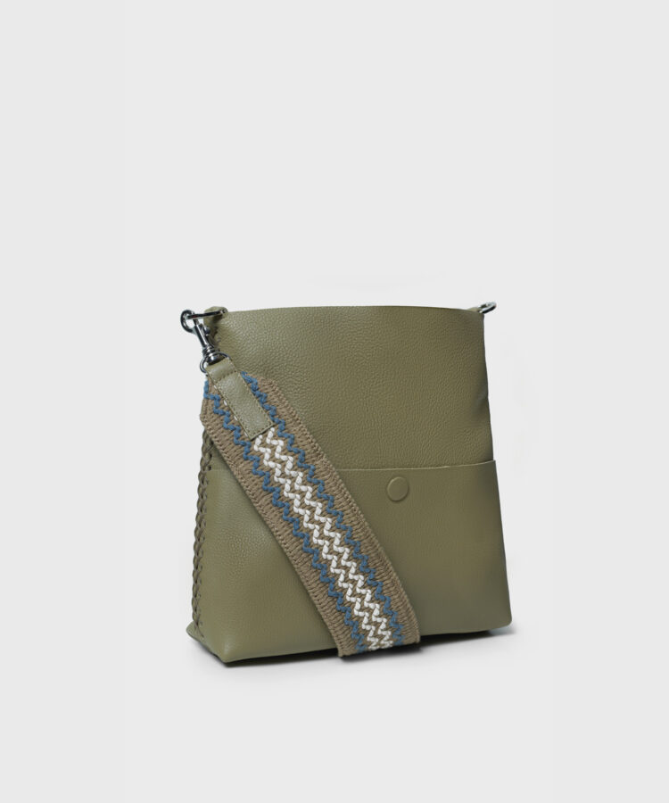Slim Messenger Lima in Kiwi Grained Leather