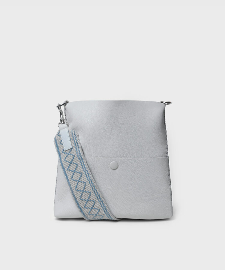 Slim Messenger Marquise in Stone Grained Leather
