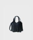 Mini City Bag in Black Grained Leather