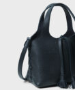 Mini City Bag in Black Grained Leather