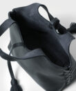 Mini City Bag in Black Grained Leather