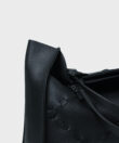 Scala Medium Tote Black Grained Leather