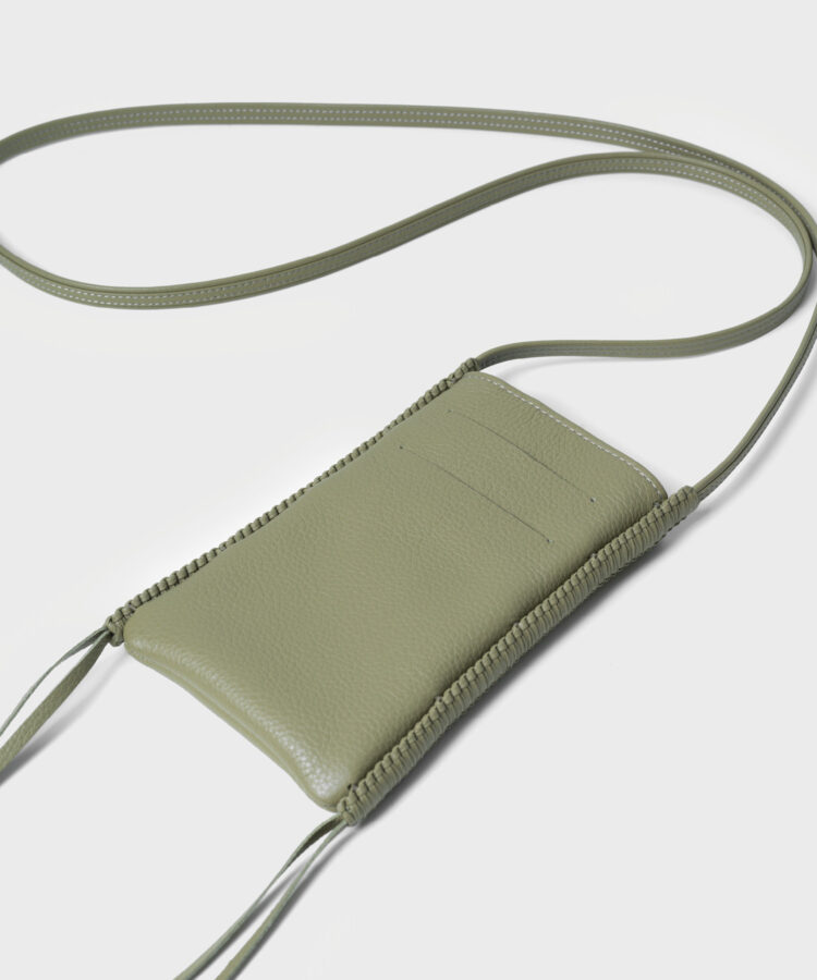 Pocket Bag in Kiwi Grained Leather