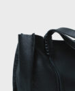 Ara Medium Tote in Black Grained Leather