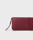 Wallet in Red Grained Leather