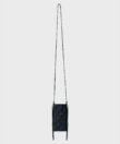 Cross Pocket Bag in Black Smooth Leather