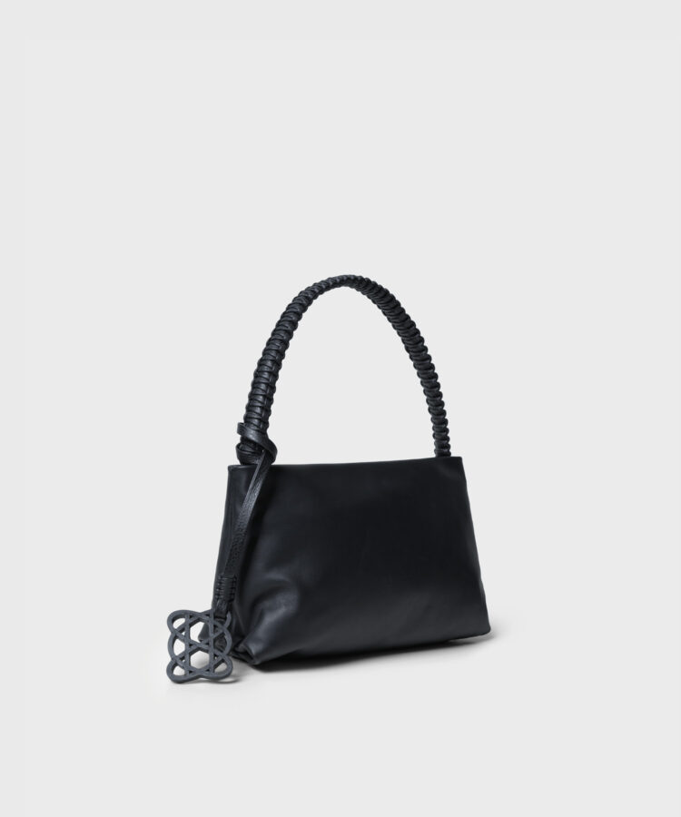 Nephele Bag in Black Smooth Leather