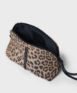 Maxi Vanity Case in Leopard Print Leather