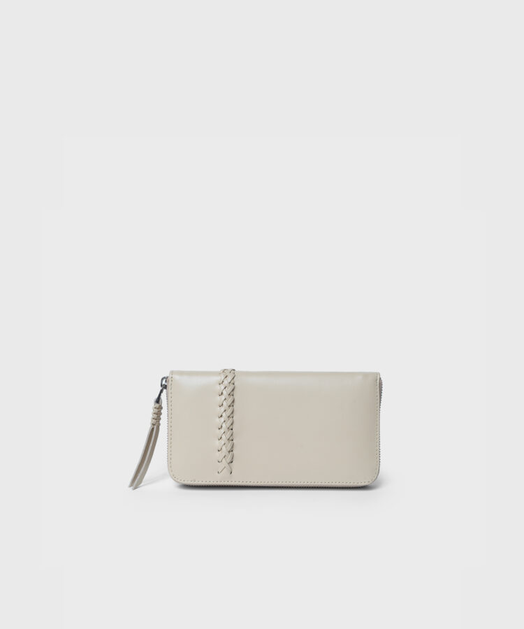 Wallet in Shell Smooth Leather