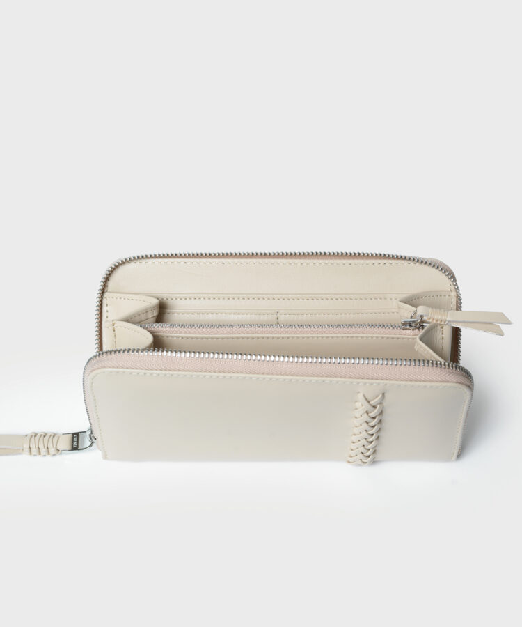 Wallet in Shell Smooth Leather