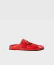 CC Leo Slides in Red Leather
