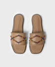 Iris Sandals in Mocca Smooth Leather