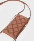 Cross Pocket Bag in Caramel Smooth Leather
