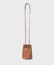 Pouch Bag in Caramel Smooth Leather