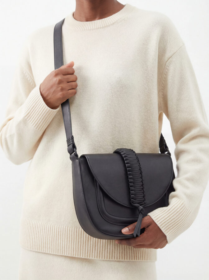 Gitane Bag in Black Smooth Leather