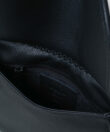 Medium Saddle Bag in Black Grained Leather