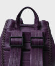 Mini Backpack in Purple Grained Leather
