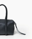 Mini Bowling in Black Grained Leather