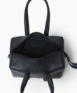 Mini Bowling in Black Grained Leather