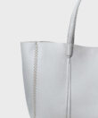 Tote in Oat Grained Leather