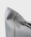 Tote in Oat Grained Leather