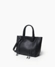 Mini Tote in Black Grained Leather