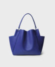 Shoulder Bag in Violet Grained Leather
