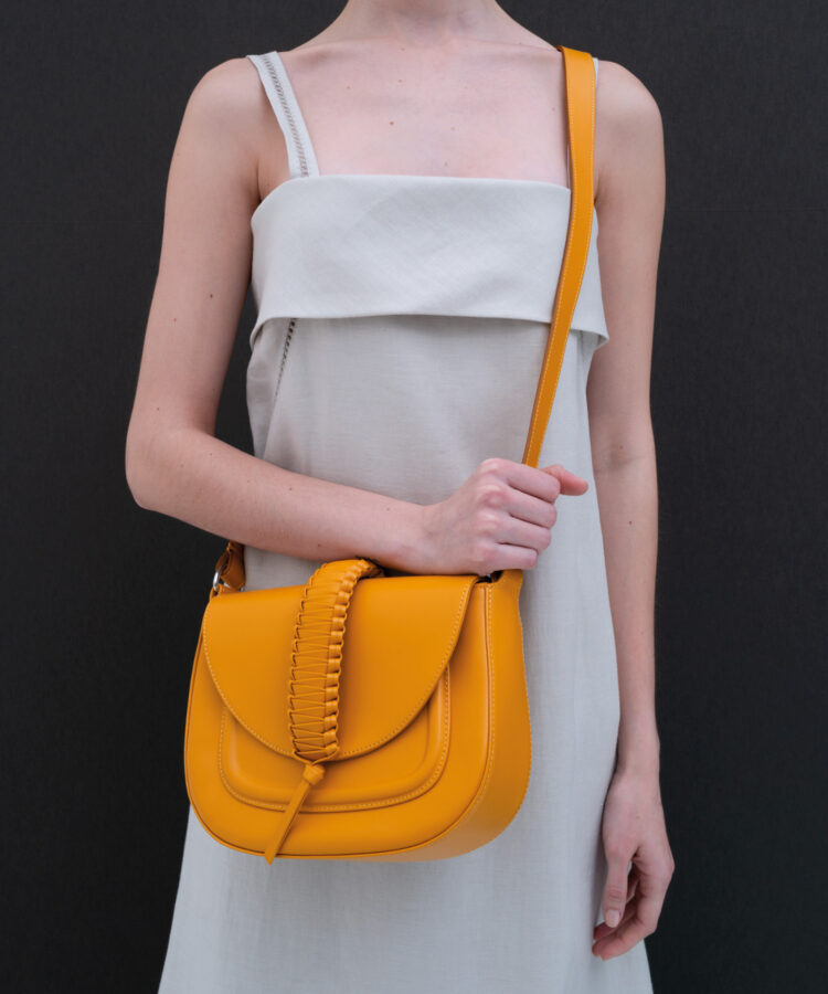 Gitane Bag in Yellow Smooth Leather