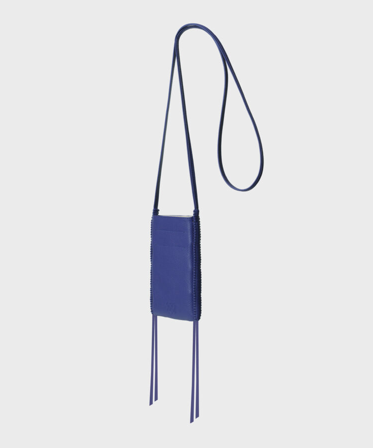 Pocket Bag in Violet Grained Leather