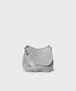 Medium Saddle Bag in Oat Grained Leather