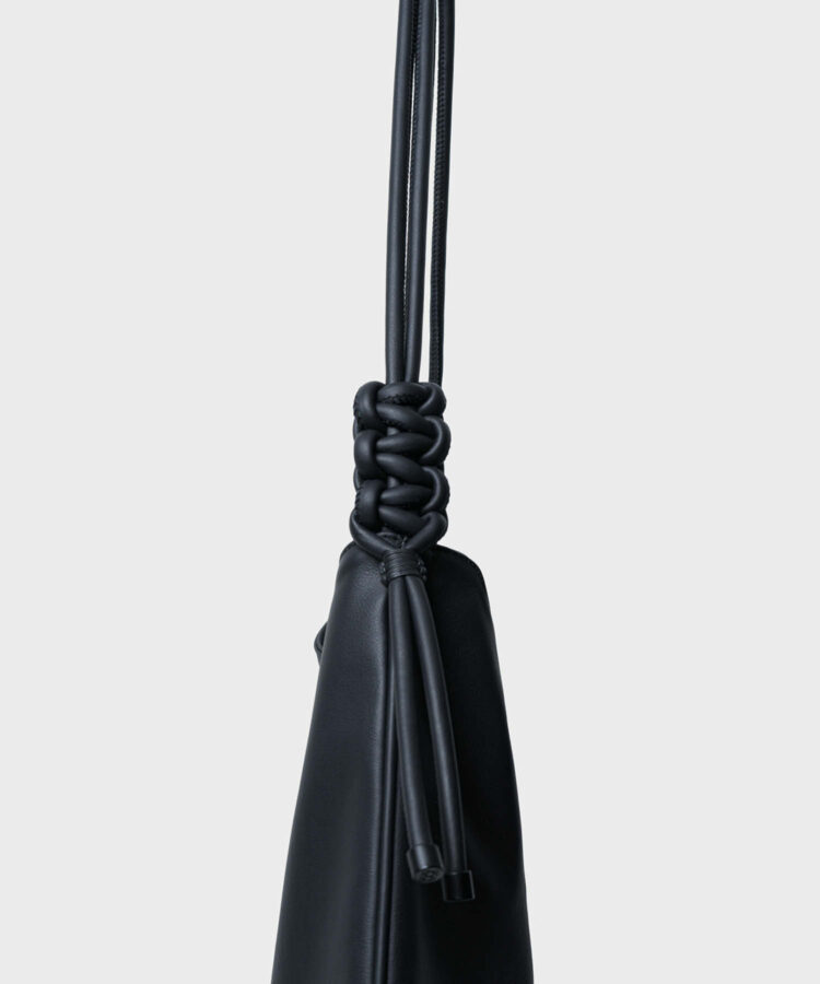 Calypso Bag in Black Smooth Leather